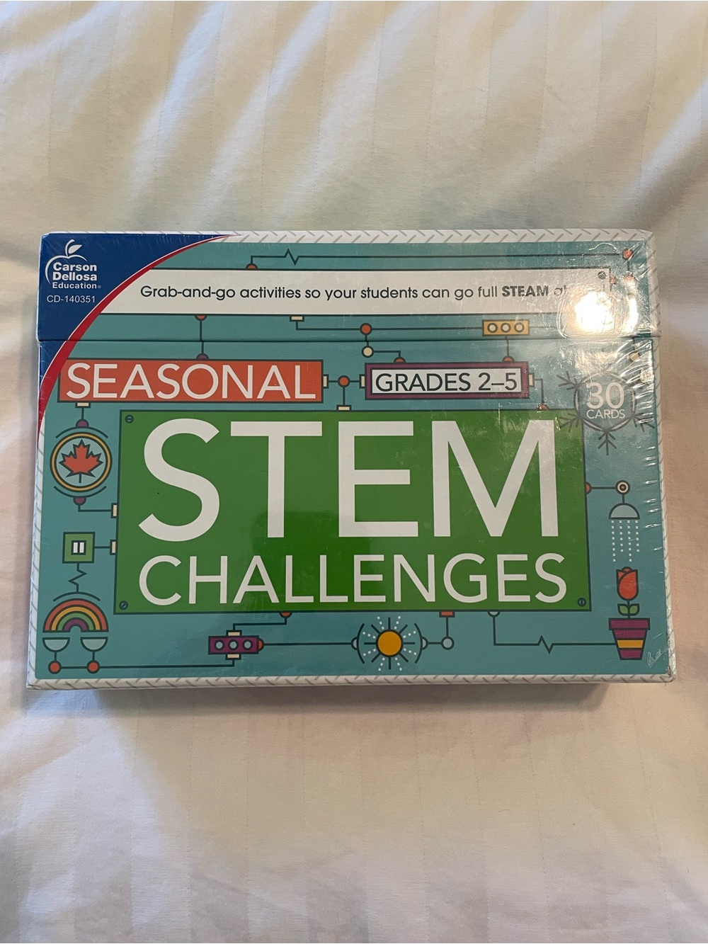 Carson Dellosa Seasonal STEM Challenges Activity Cards for Grades 2 - 5